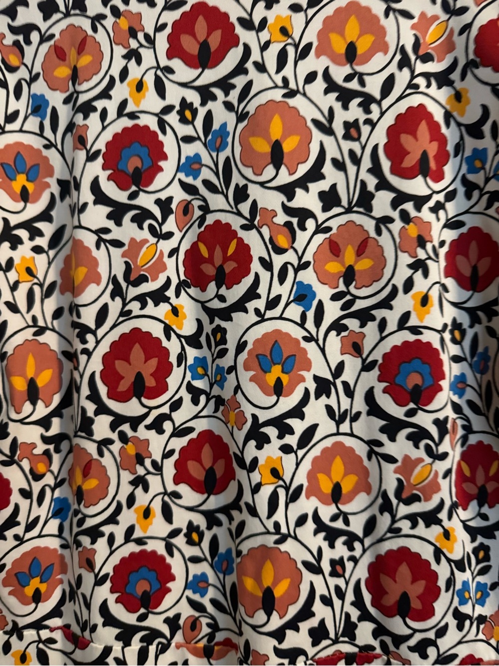 Boden cotton mini shirt dress; Enchanted Blooms; US Size 14R, Like New - Picture 8 of 9